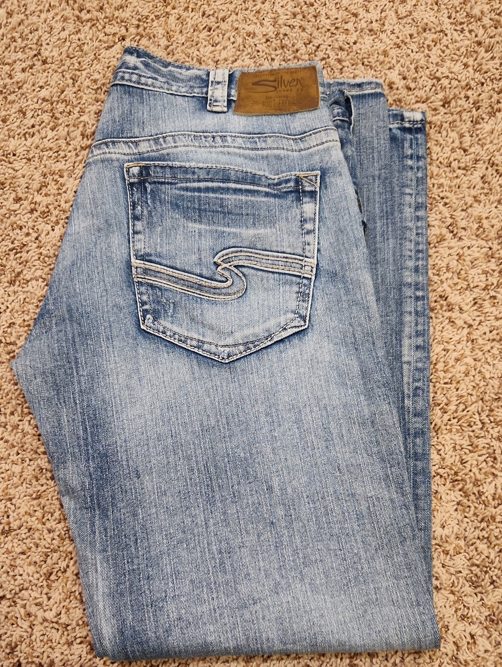 Silver Jeans Men’s Light Blue Slim Straight Jeans